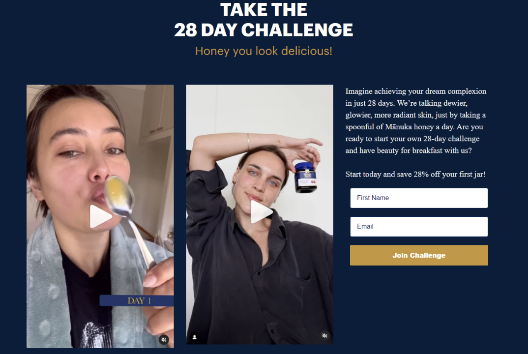 Beauty for Breakfast 28 Day Challenge campaign